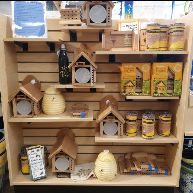 Mason Bee  Products display