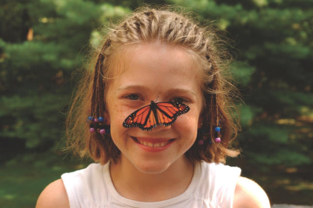 Girl with Monarch